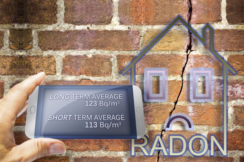 Radon Testing Device in Use